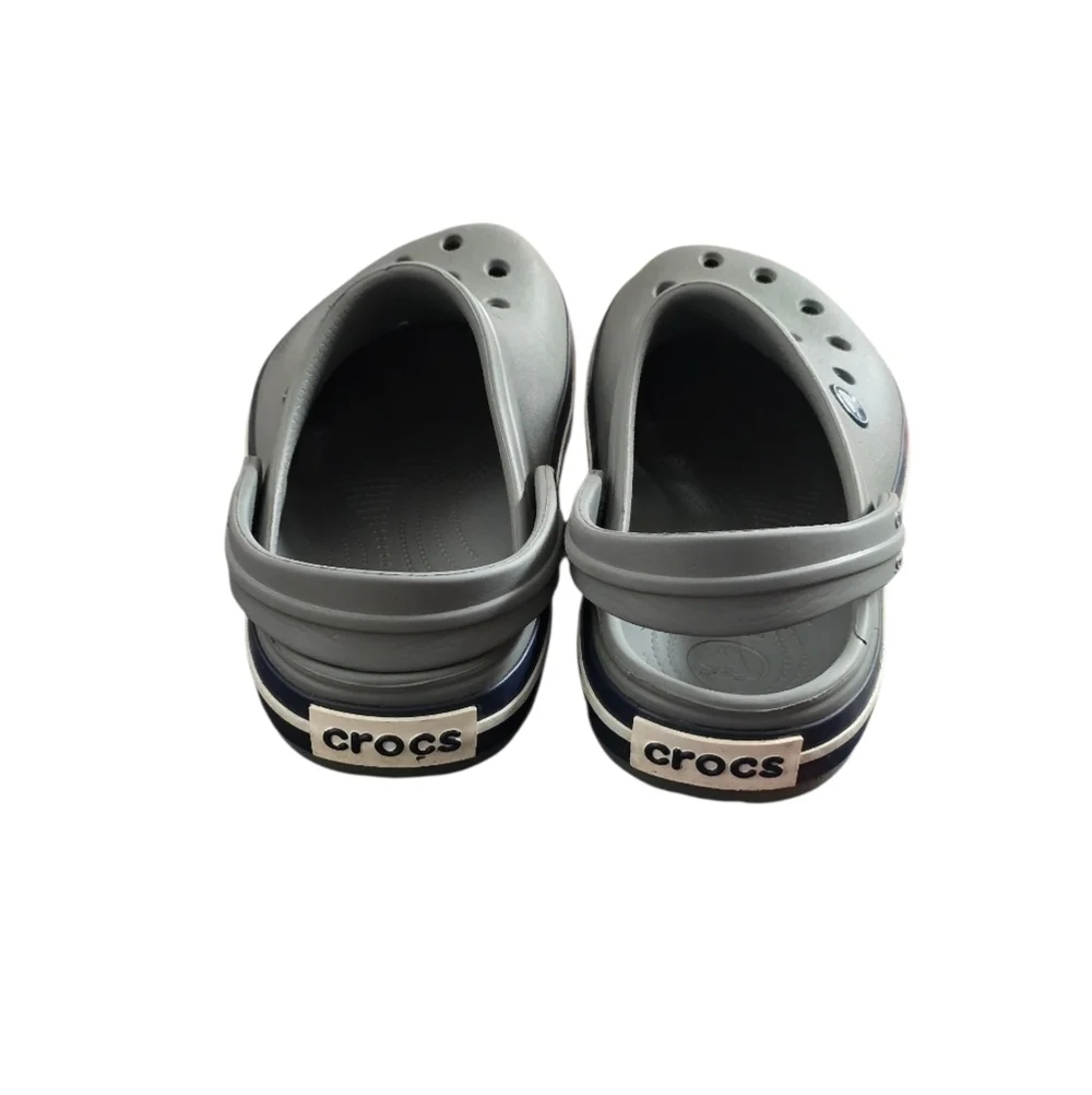 CROCS Kids Youth Gray Sandals Clogs Shoe Slip On Size 3